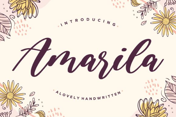 Amarila: The Handwritten Font for Authentic Brands