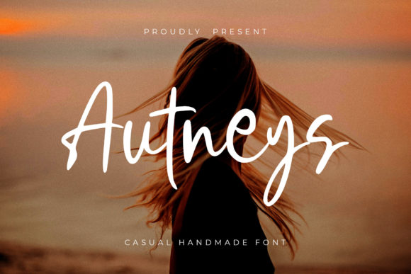 Autneys: A Handwritten Typeface for Editorial Elegance