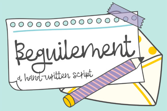 Beguilement: A Versatile Script Font for Crafters