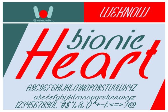 Bionic Heart: A Handwritten Font for Branding