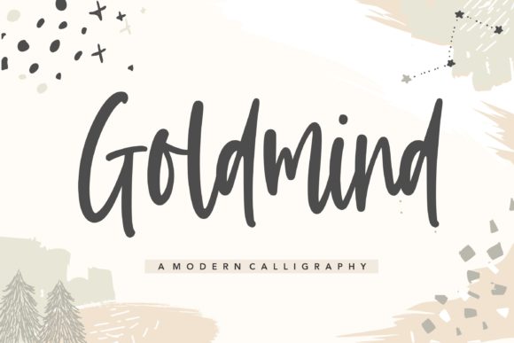 Goldmind Font: Authentic Handwritten Charm for Branding