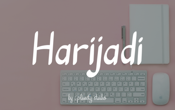 Harijadi Font: A Handwritten Typeface for Branding