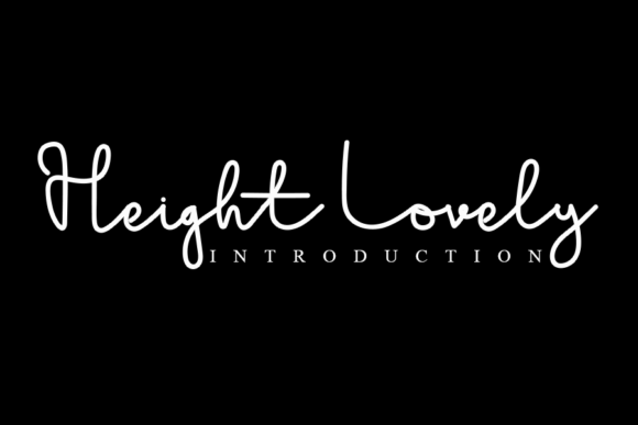 Heigh Lovely: A Handwritten Font for Editorial Charm