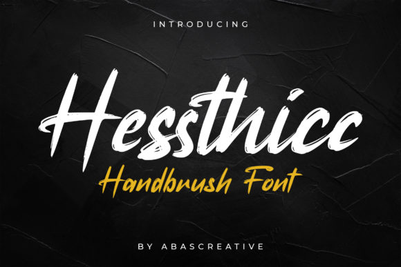 Hessthicc: A Handwritten Font for Authentic Branding