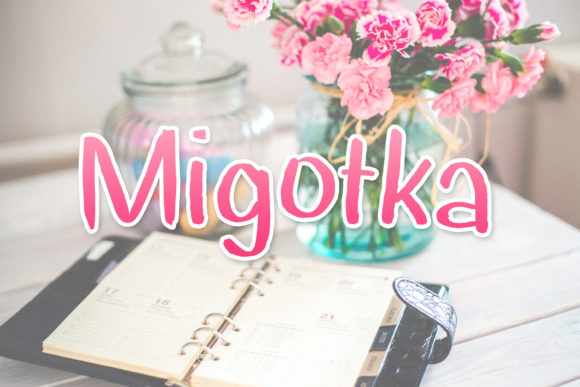 Migotka: A Playful Handwritten Font for Editorial Design