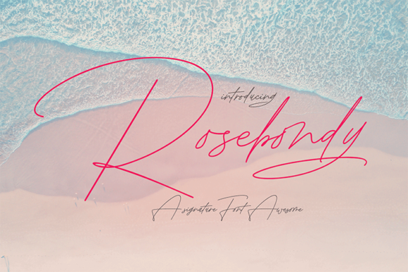 Rosebondy: A Timeless Script Font for Crafters