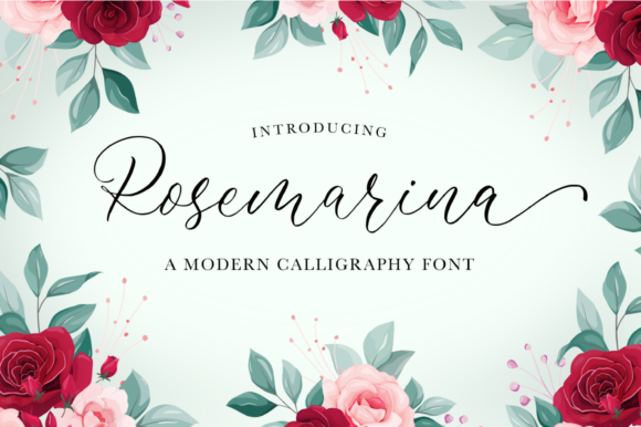 Rosemarina: A Script Handwritten Font for Campaigns