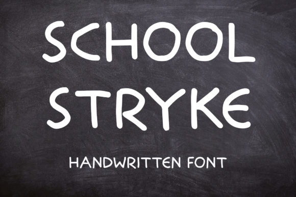 School Stryke: A Handwritten Font for Bold Campaigns