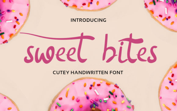Sweet Bites: A Playful Handwritten Font for Crafters