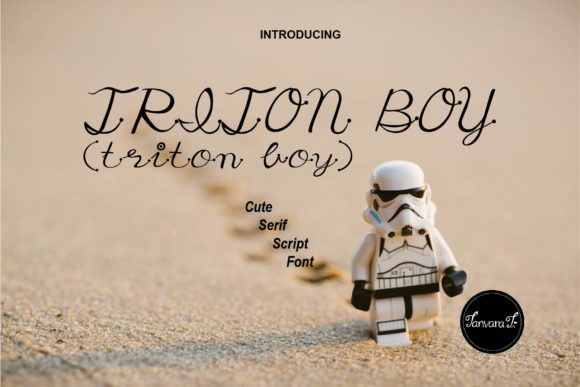 Triton Boy: A Whimsical Handwritten Font for Makers