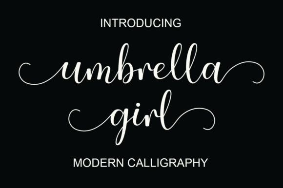Umbrella Girl: A Sweet Script Font for Branding